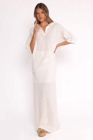 Meera Midi Skirt – White