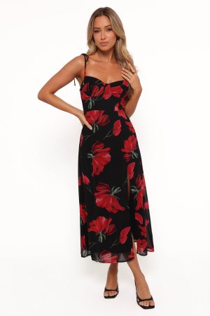 Meg Dress – Black Floral