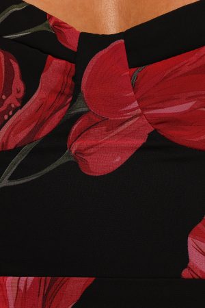 Meg Dress – Black Floral