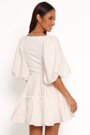Meredith Mini Dress – White
