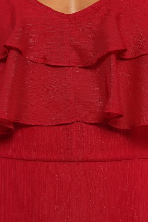 Merida Midi Dress – Red