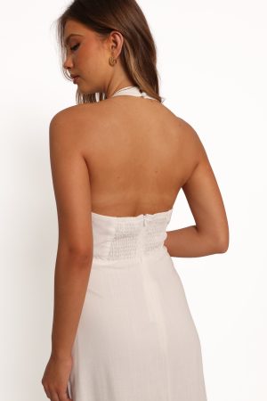 Michelle Halterneck Dress – White