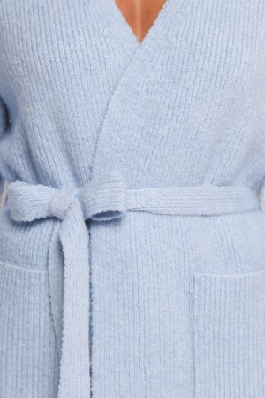 Mika Wrap Cardigan – Blue