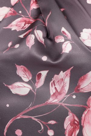 Mila Halterneck Maxi Dress – Steel Gray Floral