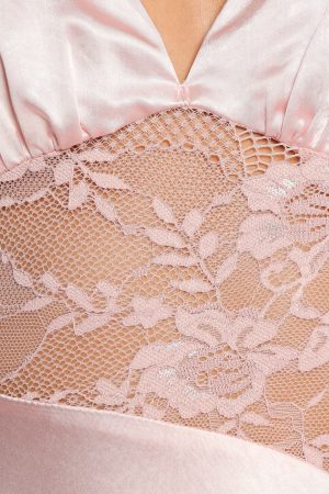 Milla Maxi Lace Dress – Pale Pink