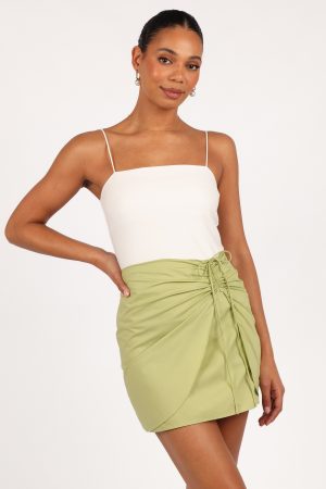 Mirha Mini Skirt – Meadow Green