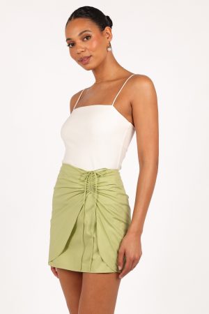 Mirha Mini Skirt – Meadow Green