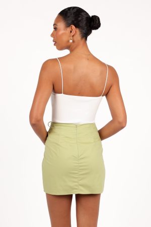 Mirha Mini Skirt – Meadow Green