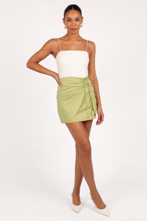 Mirha Mini Skirt – Meadow Green