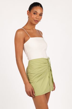 Mirha Mini Skirt – Meadow Green