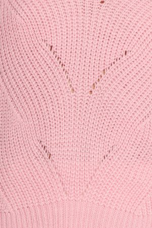 Mora Open Stitch Knit Sweater – Pale Pink