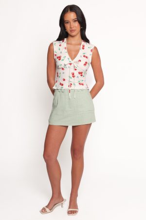 Morgan Top – Starlight Cherry