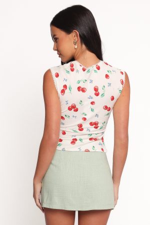 Morgan Top – Starlight Cherry