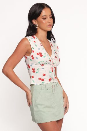 Morgan Top – Starlight Cherry