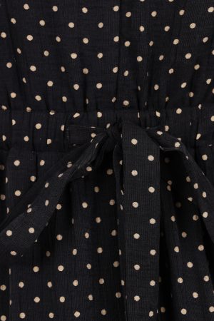 Moscow Midi Dress – Black Polka Dot