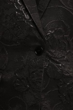 Mossie Jacquard Blazer – Black