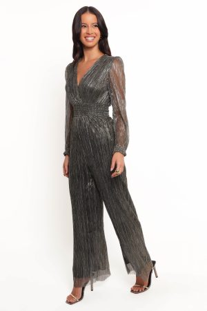 Mossie Long Sleeve Jumpsuit – Moonlight Gold