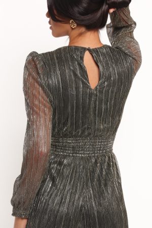 Mossie Long Sleeve Jumpsuit – Moonlight Gold