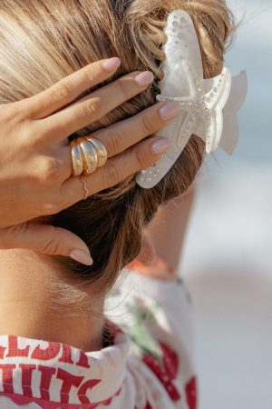 Myrtle Hair Clip – Pearl