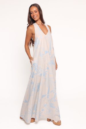 Naida Maxi Dress – Blue Soleil