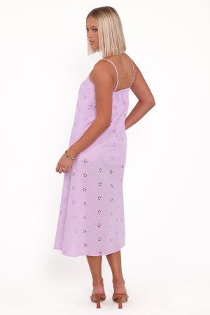 Narcissa Strapless Maxi Dress – Lilac