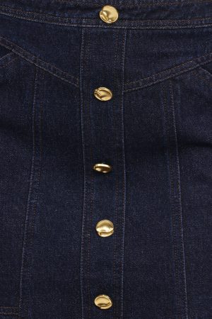 Narla Mini Skirt – Dark Denim