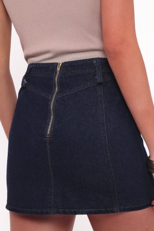 Narla Mini Skirt – Dark Denim