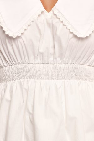 Nerida Long Sleeve Mini Dress – White