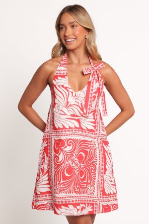 Nicoletta Mini Dress – Red