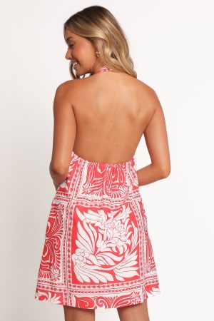 Nicoletta Mini Dress – Red