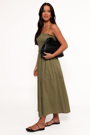 Nigella Maxi Dress – Olive Green