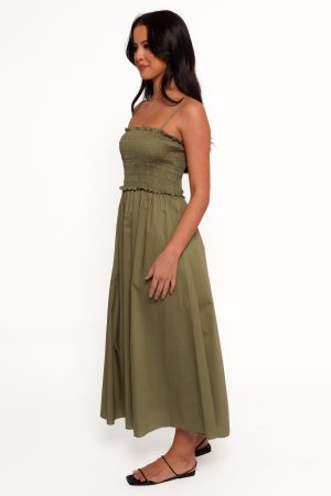 Nigella Maxi Dress – Olive Green