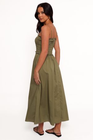 Nigella Maxi Dress – Olive Green