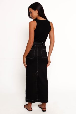 Nikko Midi Skirt – Black