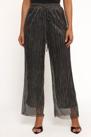 Nila Sheer Pant – Black Gold