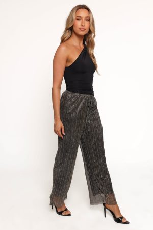Nila Sheer Pant – Black Gold