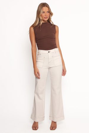 Nissa Top – Chocolate Brown