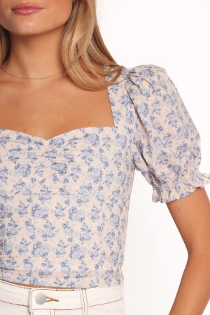 Noel Cotton Top – Parisian Bloom