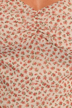 Noel Top – Beige/Multi