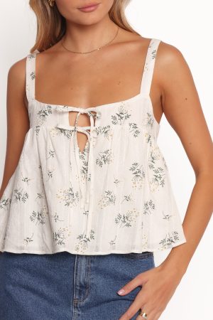 Noemie Top – White Green