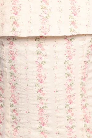 Norma Strapless Midi Dress – Pink Floral