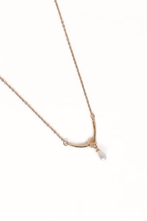 Nusa Necklace – Gold/Pearl