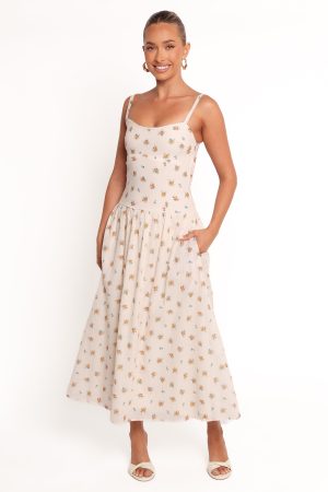 Oakley Maxi Dress – Yellow Floral
