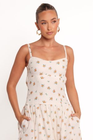 Oakley Maxi Dress – Yellow Floral