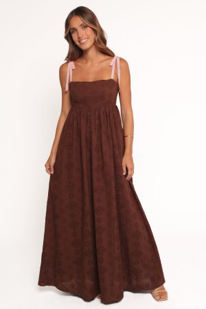 Odessa Maxi Dress – Brown