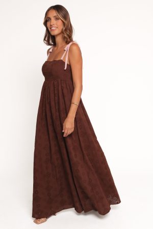 Odessa Maxi Dress – Brown