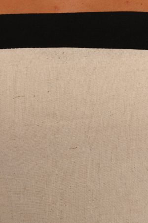 Olinda Midi Dress – Oatmeal Black