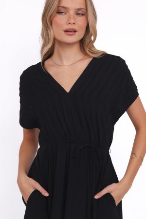 Orly Midi Dress – Black
