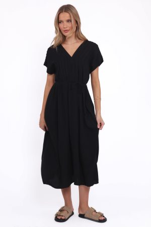 Orly Midi Dress – Black