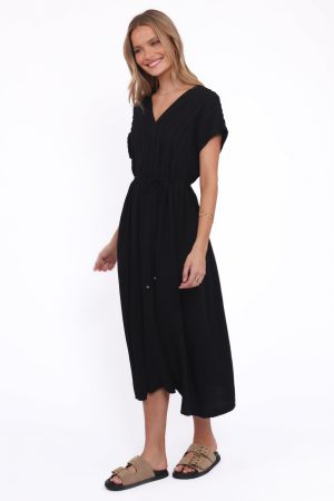 Orly Midi Dress – Black